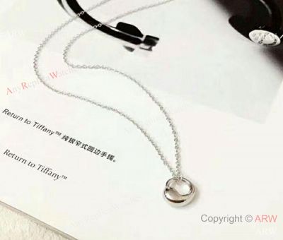 Copy T I F F I NY S925 Silver Pendant Necklace Lady Gifts